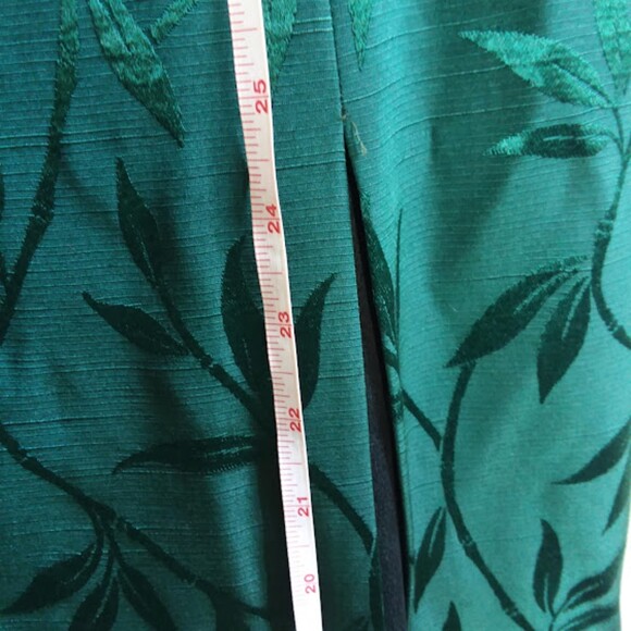 JR Nites by Caliendo 2 pc dress women Plus 14 Green Leaf  Bolero - Picture 6 of 11